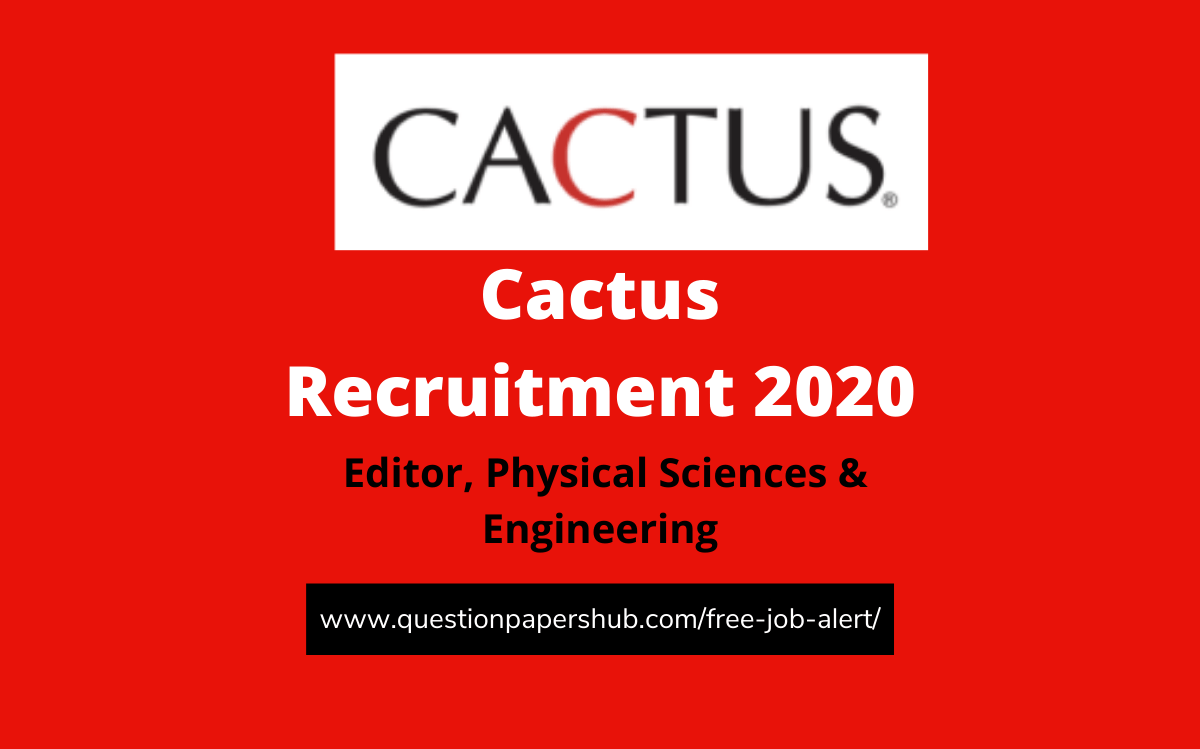 Cactus Recruitment 2020