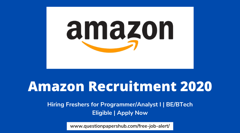Amazon Recruitment 2020