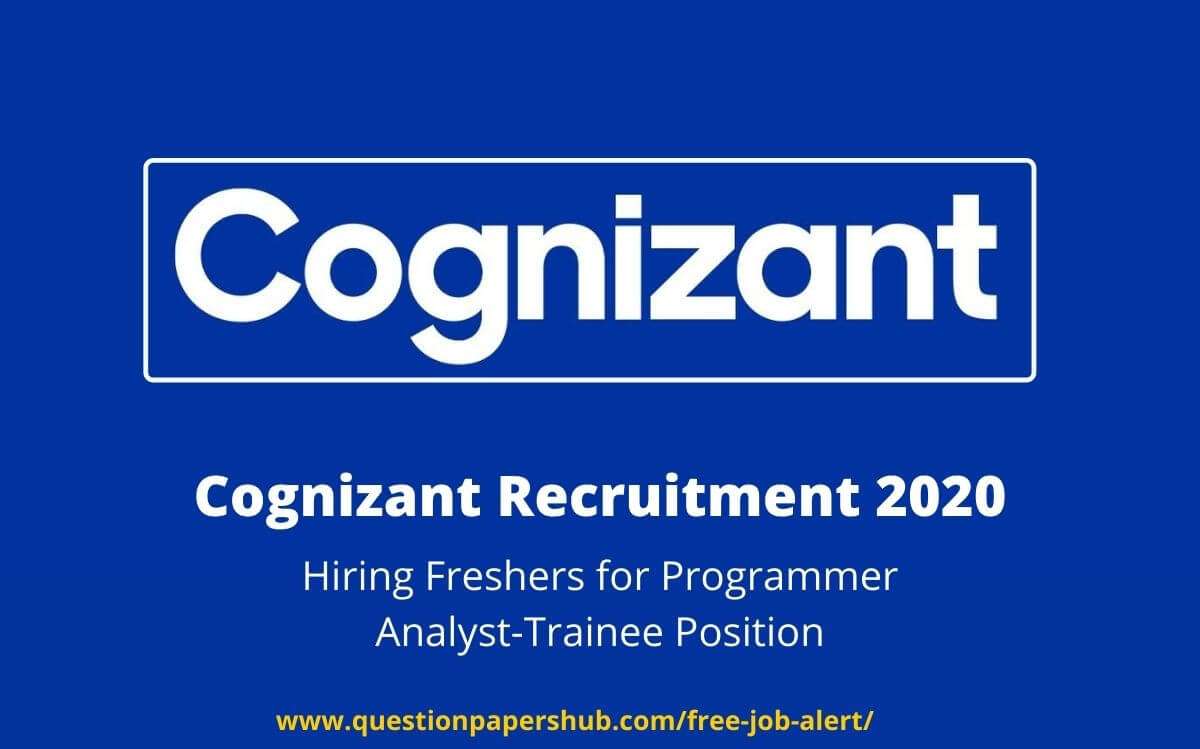 Cognizant Recruitment 2020