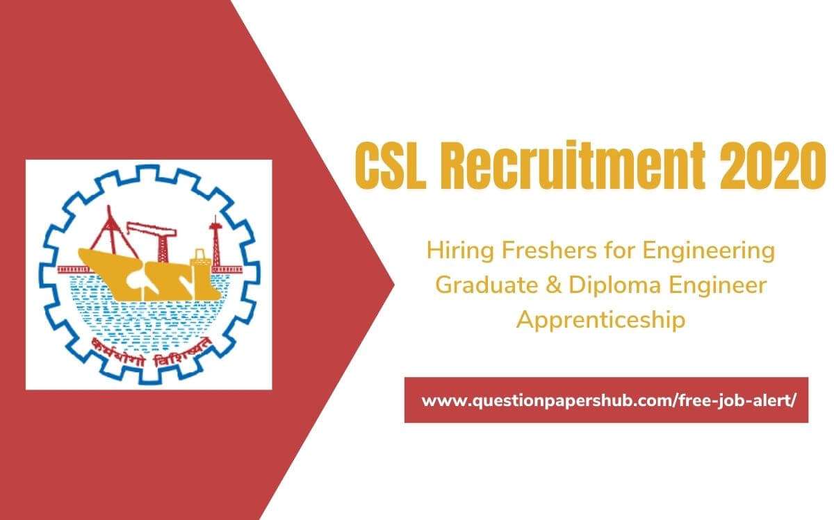 CSL Recruitment 2020