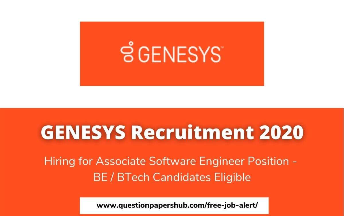Genesys Recruitment 2020