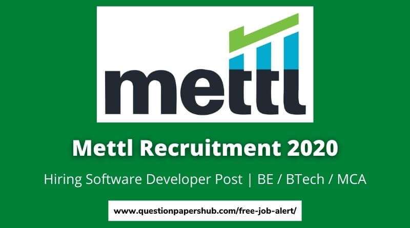 Mettl Recruitment 2020