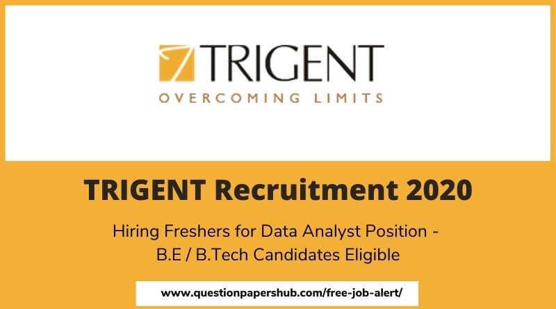 Trigent Recruitment 2020
