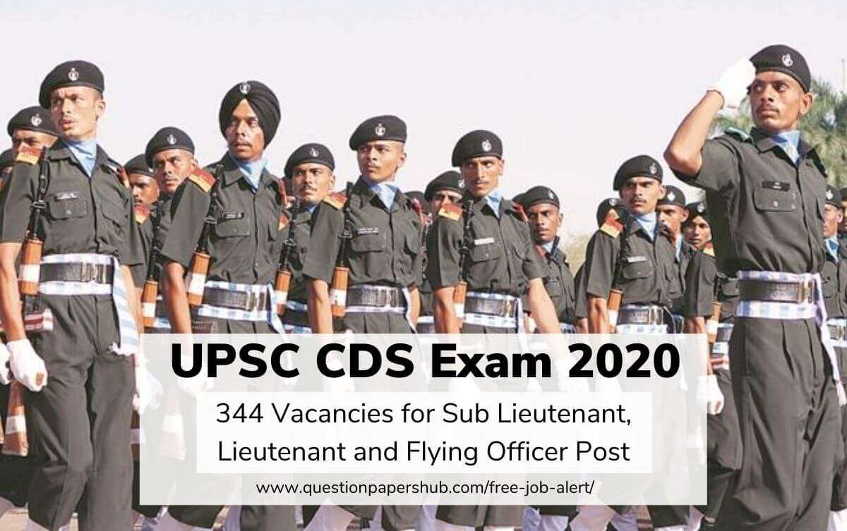 UPSC CDS Exam 2020