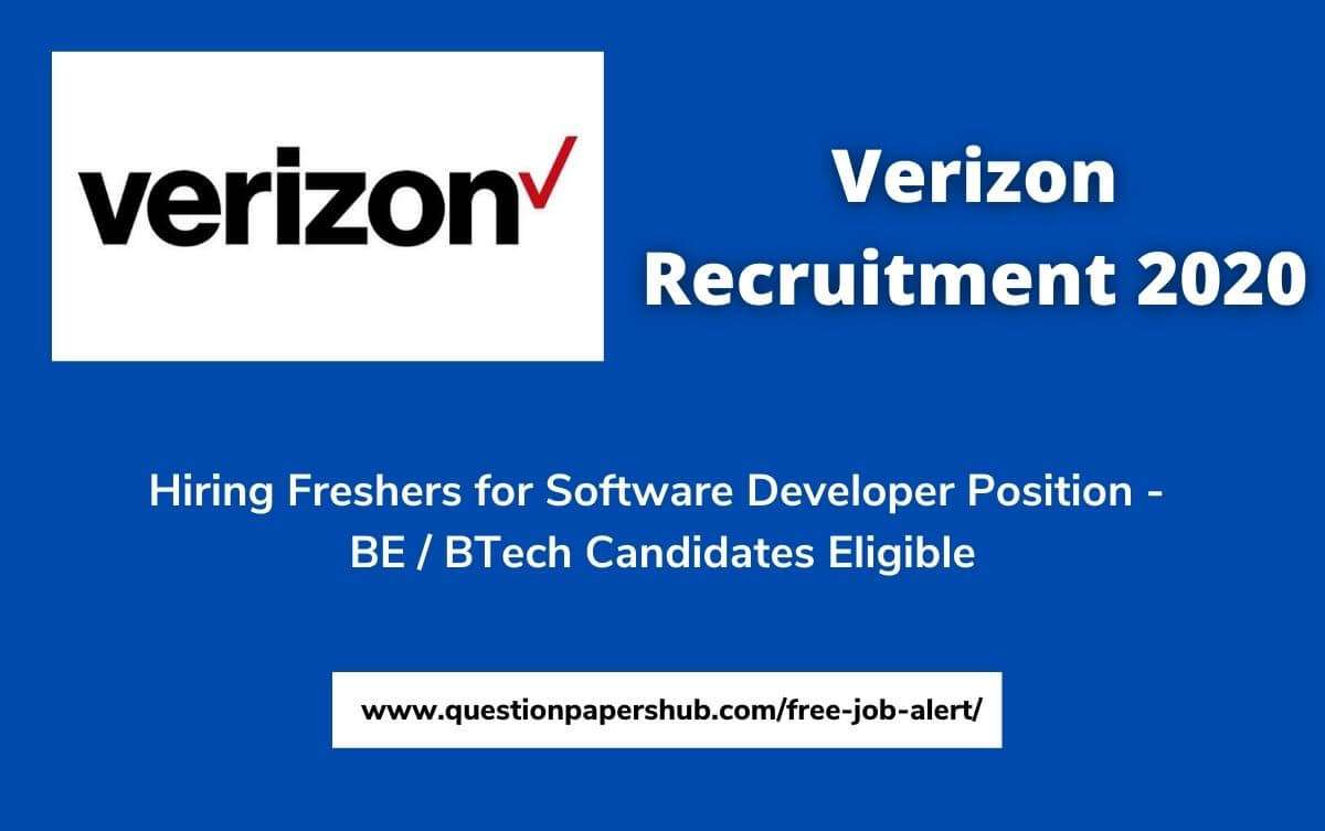 Verizon Recruitment 2020