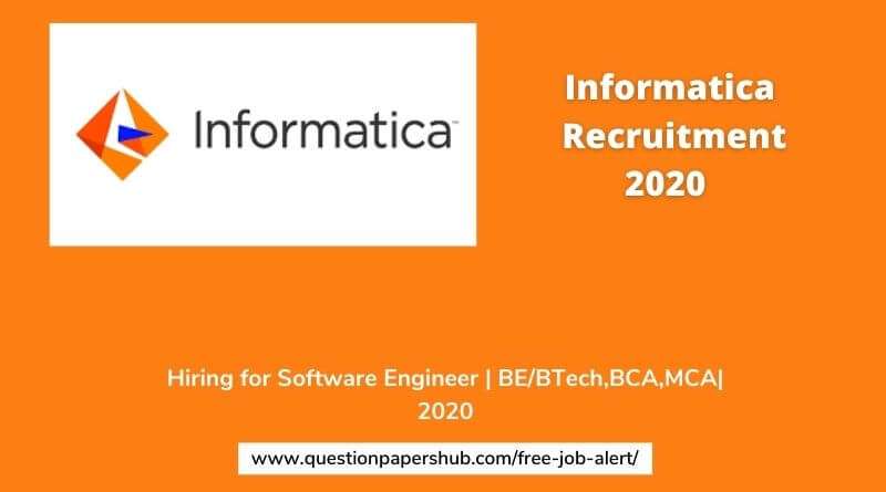 Informatica Recruitment 2020