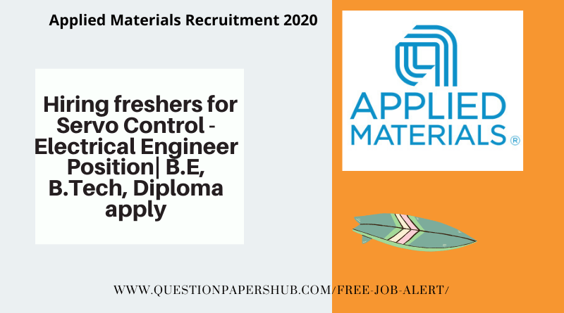 Applied Materials Recruitment 2020