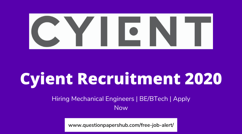 Cyient Recruitment 2020