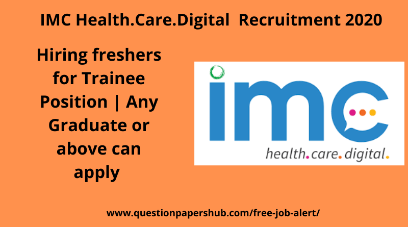 IMC Health.Care.Digital Recruitment 2020