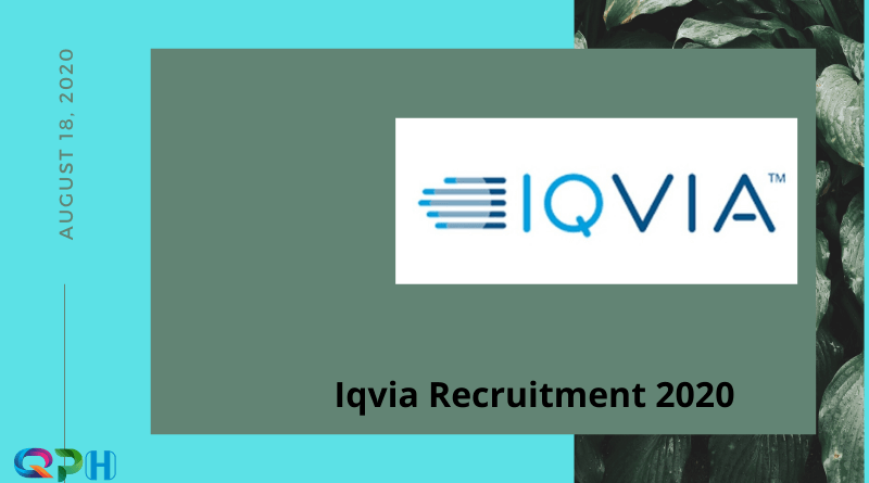 Iqvia Recruitment 2020