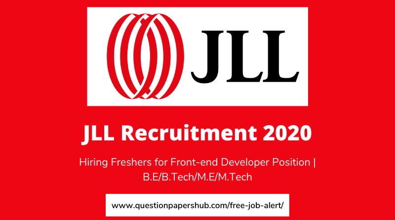 JLL Recruitment 2020