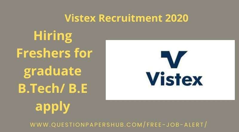Vistex Recruitment 2020