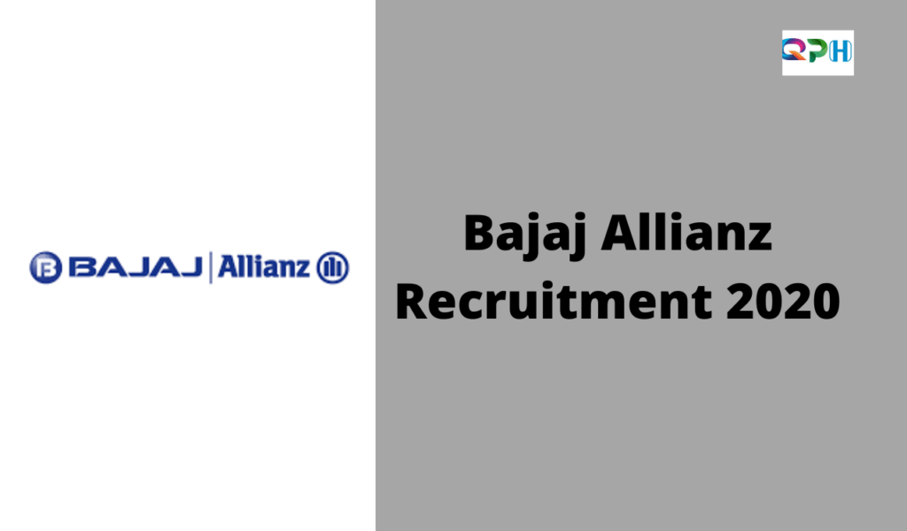 Bajaj Allianz Recruitment 2020 | Hiring Junior Service Engineer ...