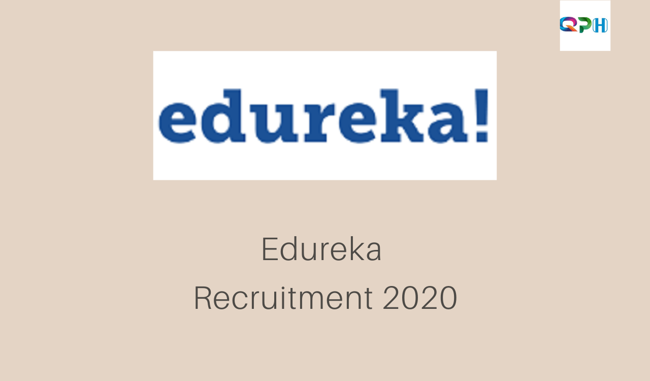 edureka recruitment 2020