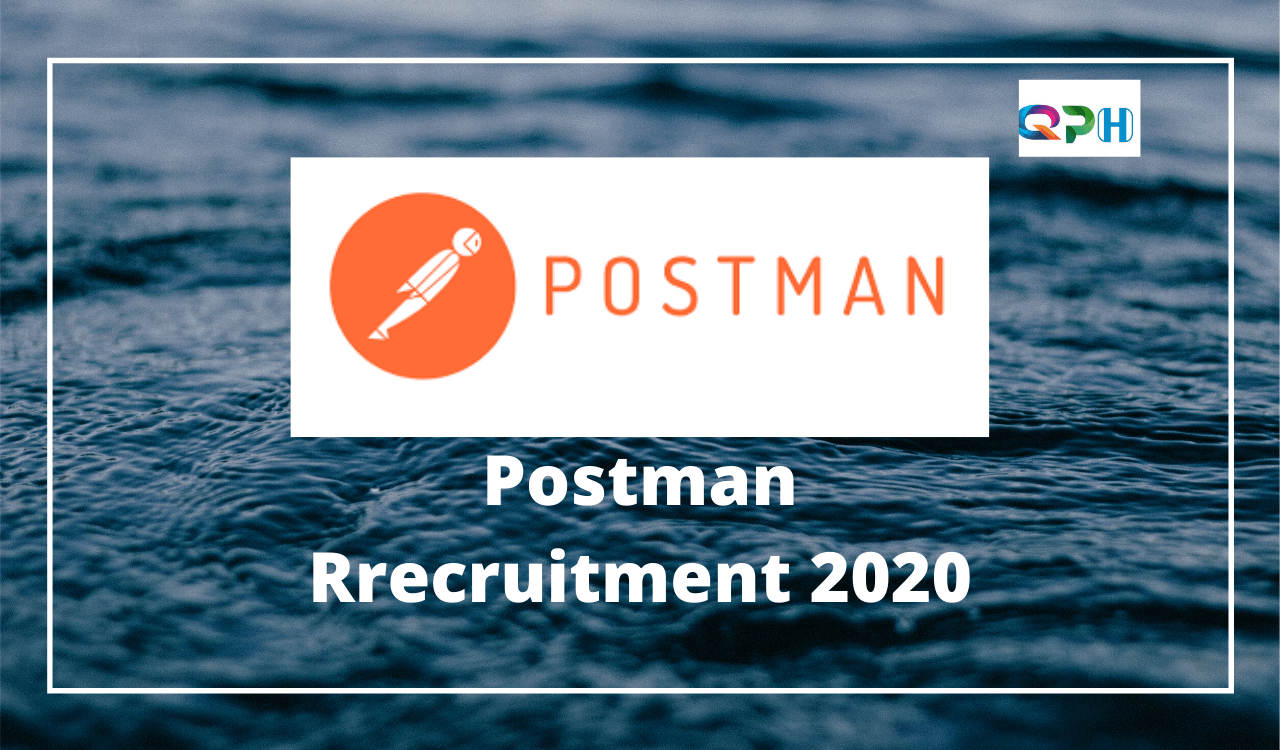 postman recruitment 2020