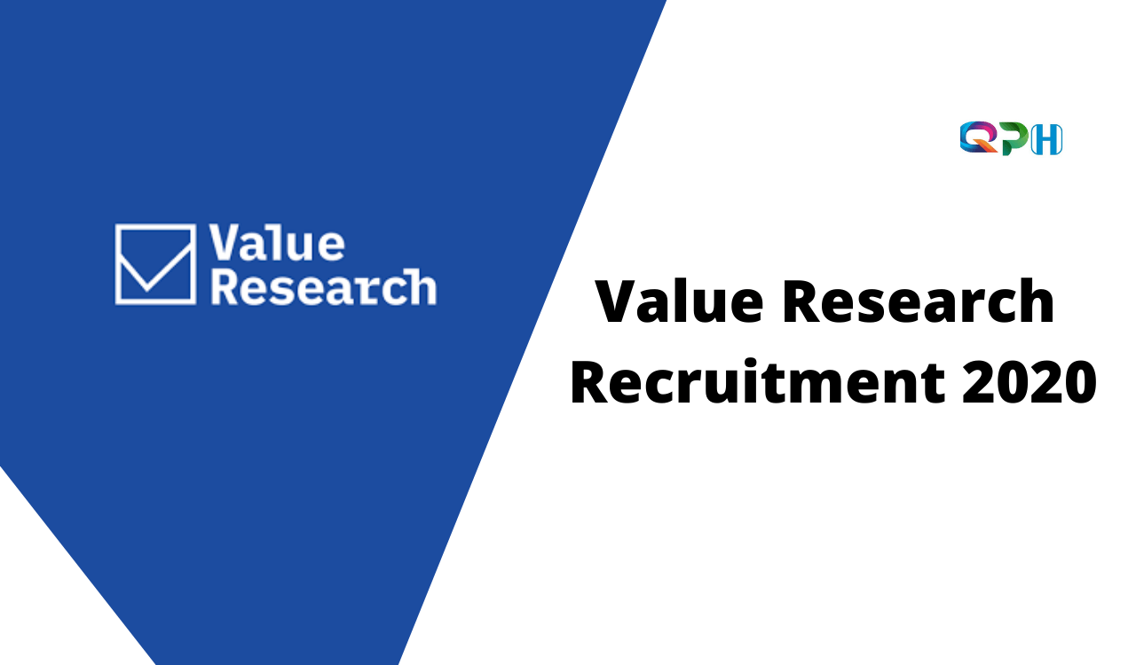 Value Research Recruitment 2020