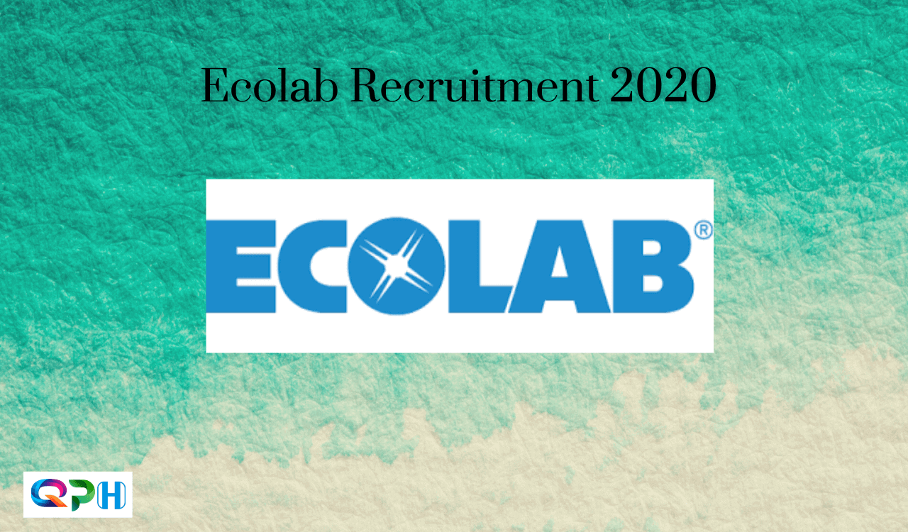ECOLAB Recruitment 2020