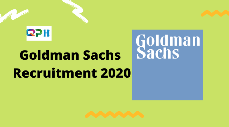goldman sachs recruitment 2020