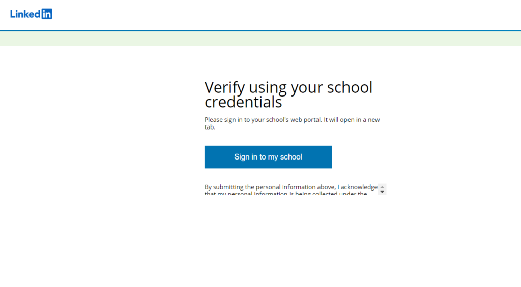 LinkedIn Premium for Free | Step 3 - Verify School