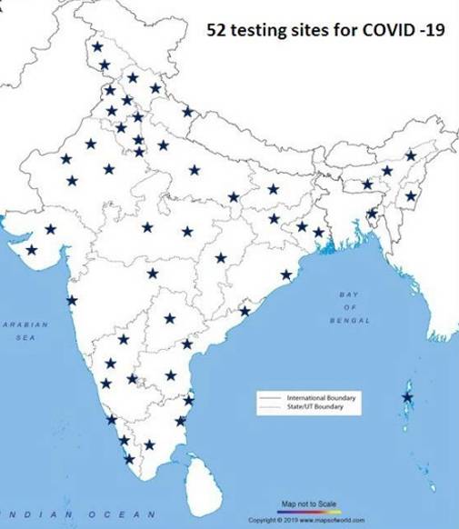 cornavirus test centre in india