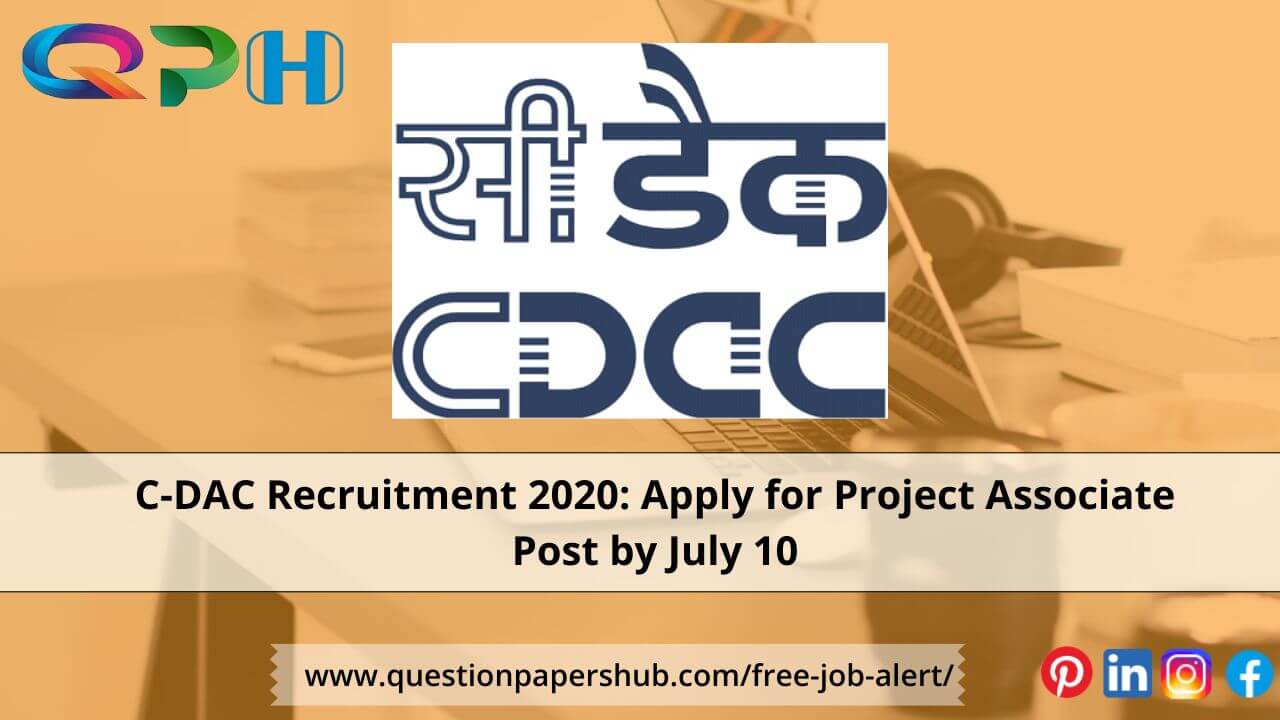 C-DAC Recruitment 2020