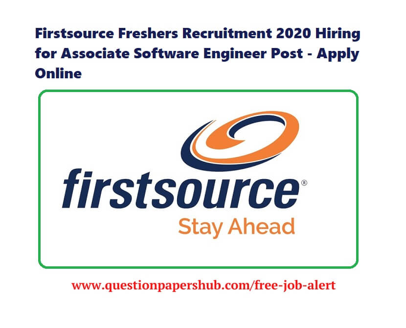 Firstsource Recruitment 2020