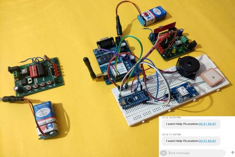 Women Safety Device - Electronics Project Ideas for Engineering Students