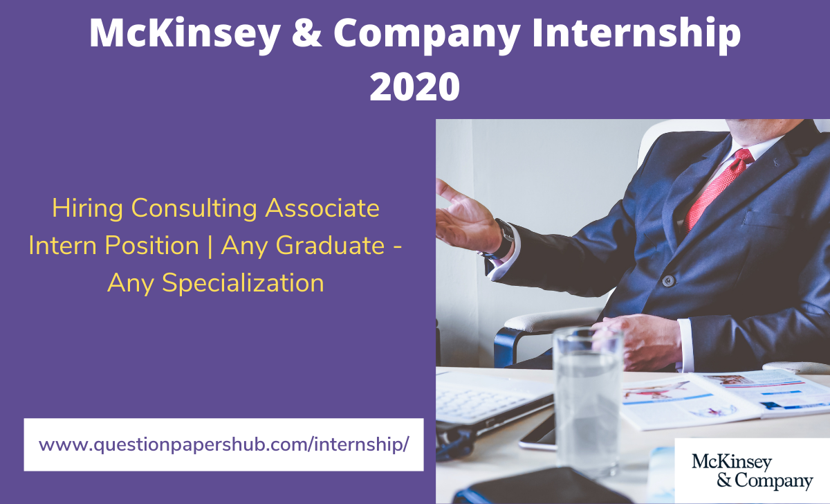 McKinsey & Company Internship 2020