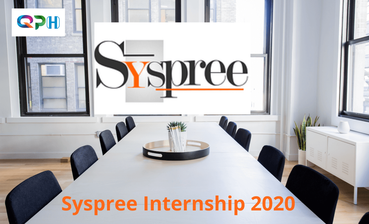 Syspree Internship 2020
