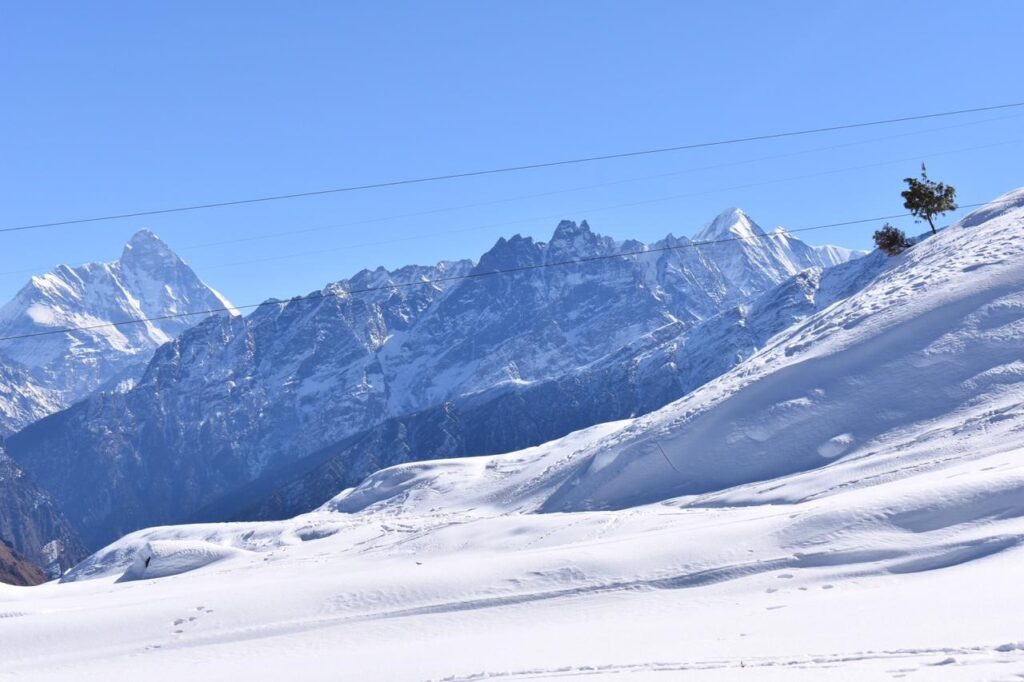 The Gorsol Bugyal Trek - Mountains in Snow