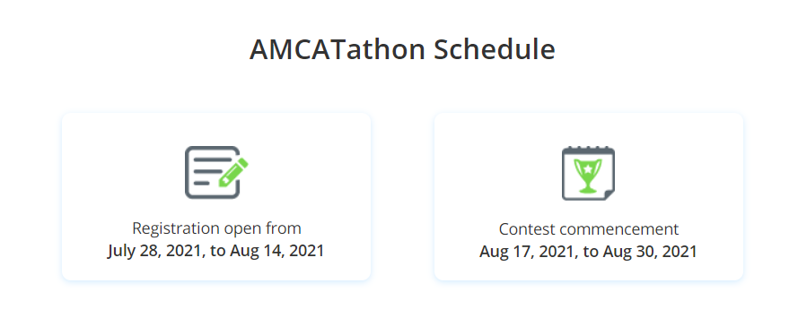   AMCAT Coding Contest 2021 Schedule